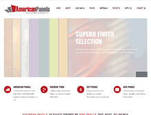 Tablet Screenshot of americanpanels.com